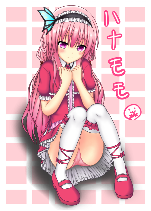 二次ロリ少女のしゃがみパンチラ、無防備なしゃがパンロリ二次エロ画像-23