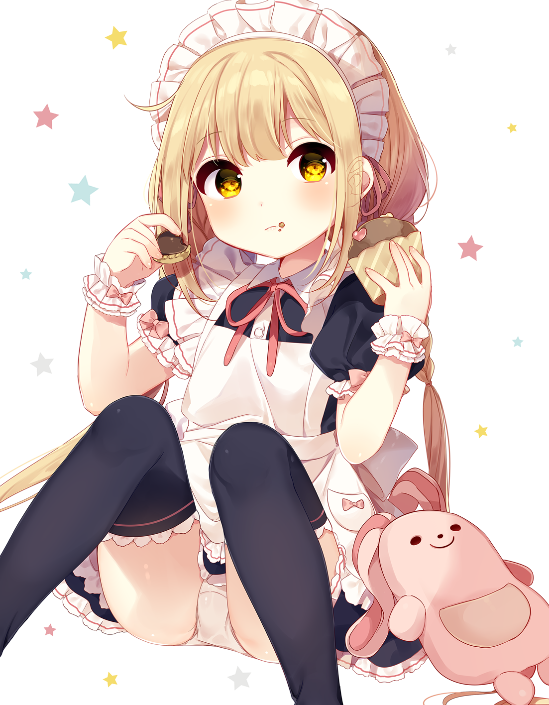 二次ロリ少女のしゃがみパンチラ、無防備なしゃがパンロリ二次エロ画像-43