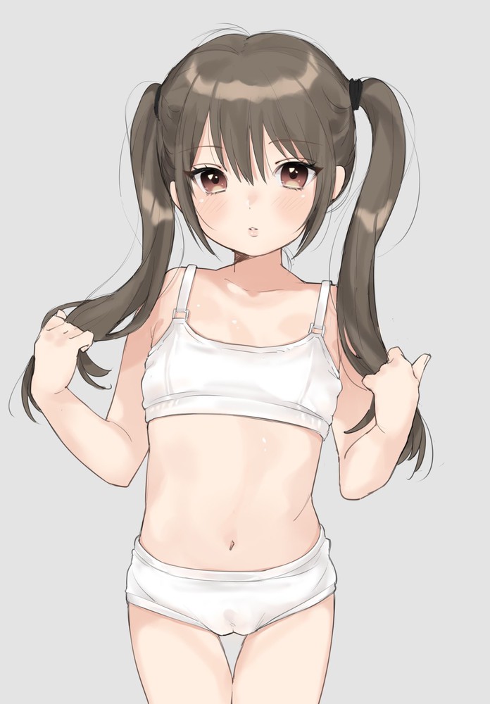 二次ロリ少女の絶滅危惧なシンプル白系女児ショーツをたくさん楽しむためのロリパンこどパン女児ショーツ二次エロ画像-77