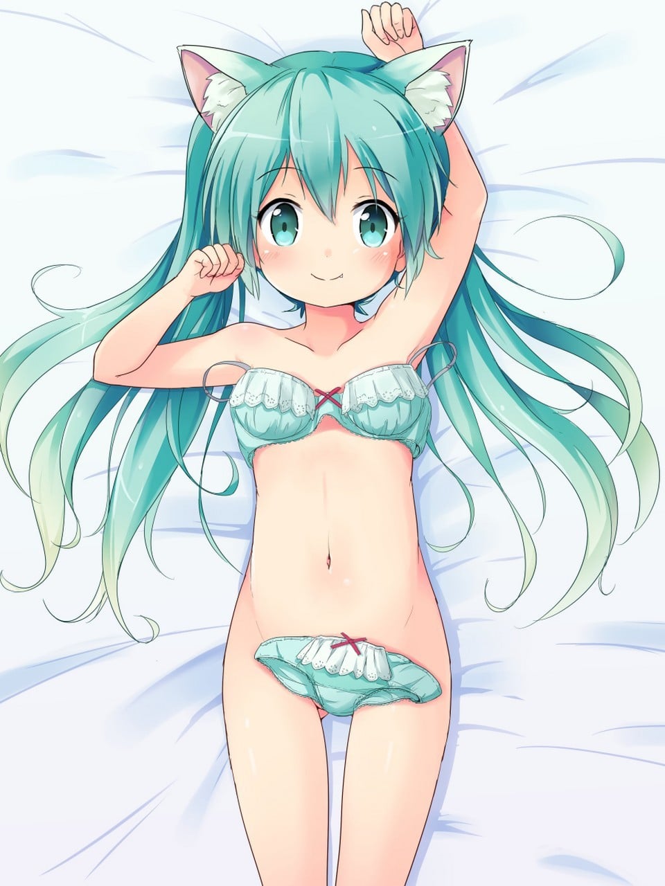 二次ロリ少女のおパンツ脱ぎ掛け姿がかわいく眺めていたいロリパン脱ぎ二次エロ画像-18