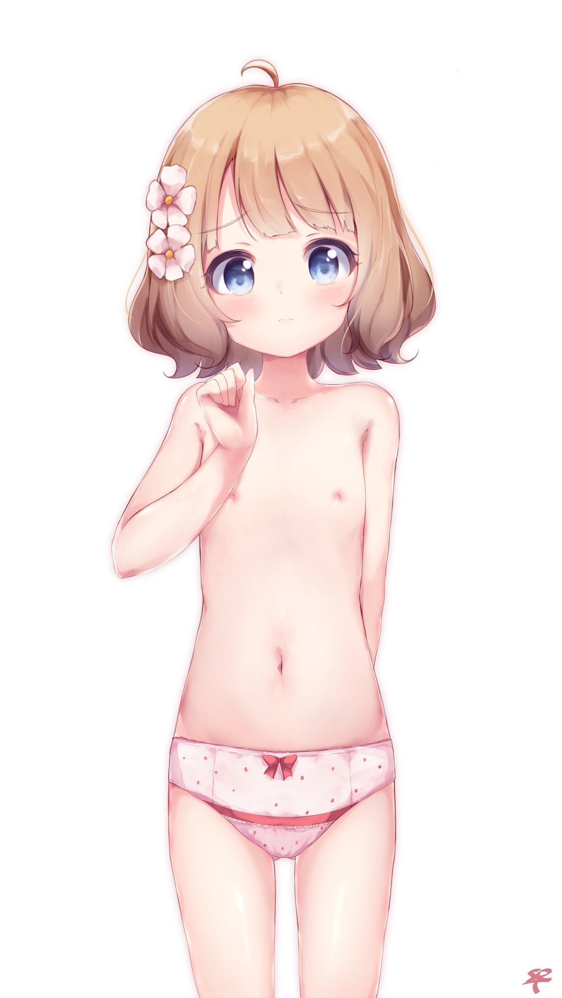 1週間の疲れが癒される二次ロリ少女の幅広めでかわいいロリパンツ二次エロ画像-23