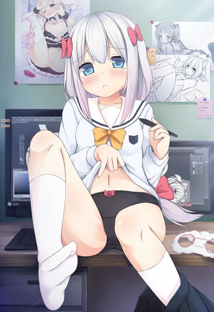 1週間の疲れが癒される二次ロリ少女の幅広めでかわいいロリパンツ二次エロ画像-26
