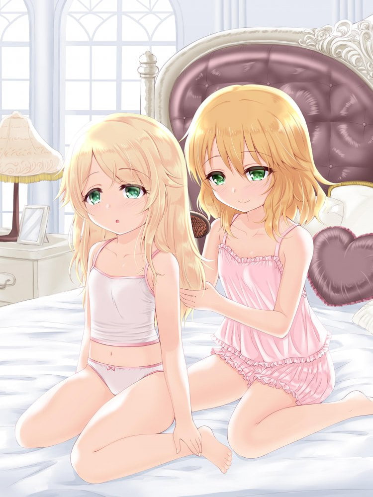1週間の疲れが癒される二次ロリ少女の幅広めでかわいいロリパンツ二次エロ画像-27