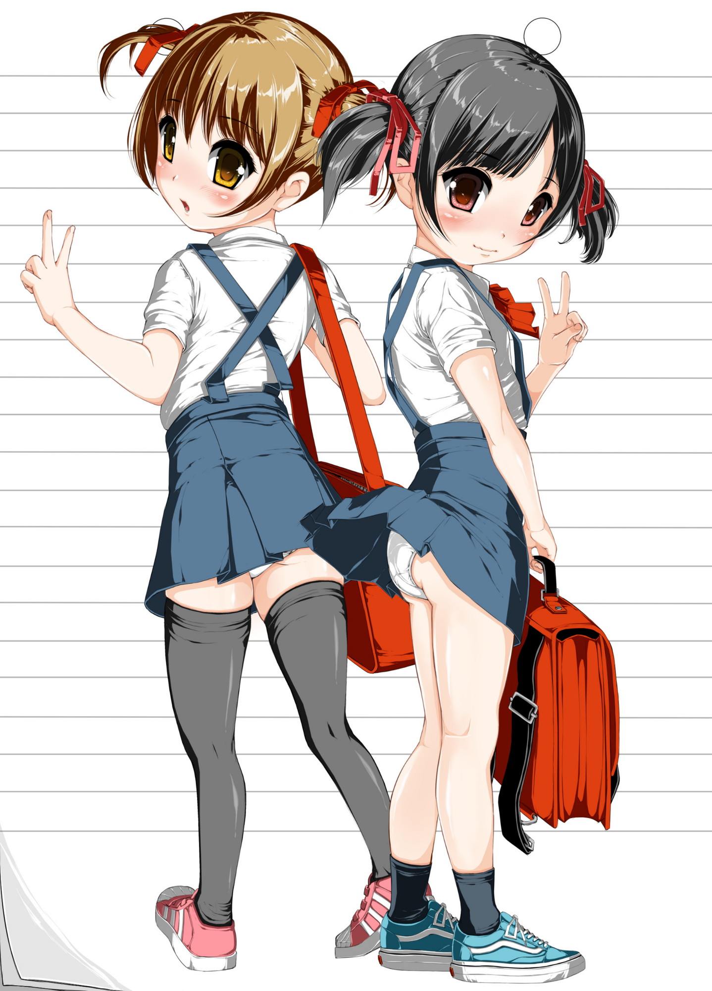 女子小学生のおパンツ様を眺めたい時のためのランドセルJSのこどもパンツ二次エロ画像-24