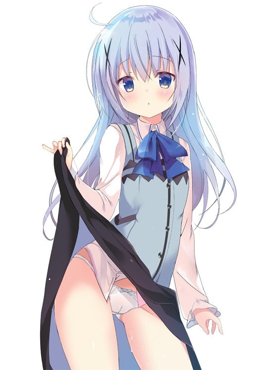 二次ロリ少女が自分からスカートをたくし上げておパンツ見せてくれるロリたくし上げ二次エロ画像-4