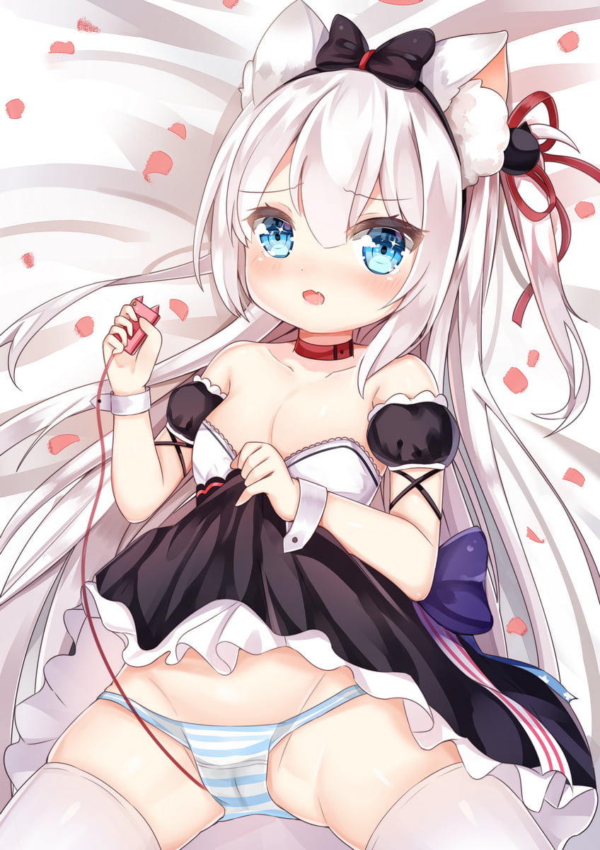二次ロリ少女が自分からスカートをたくし上げておパンツ見せてくれるロリたくし上げ二次エロ画像-39
