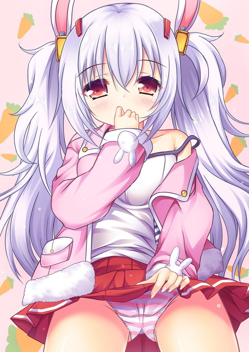 二次ロリ少女が自分からスカートをたくし上げておパンツ見せてくれるロリたくし上げ二次エロ画像-41