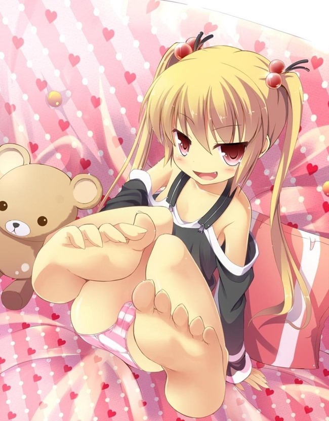 二次ロリ少女のパンツが食い込んで見えるスジに沿って指でなぞりたいロリ二次エロ画-19