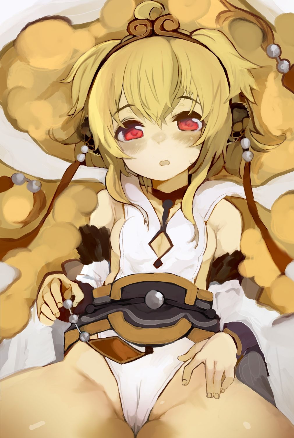 二次ロリ少女のパンツが食い込んで見えるスジに沿って指でなぞりたいロリ二次エロ画-30