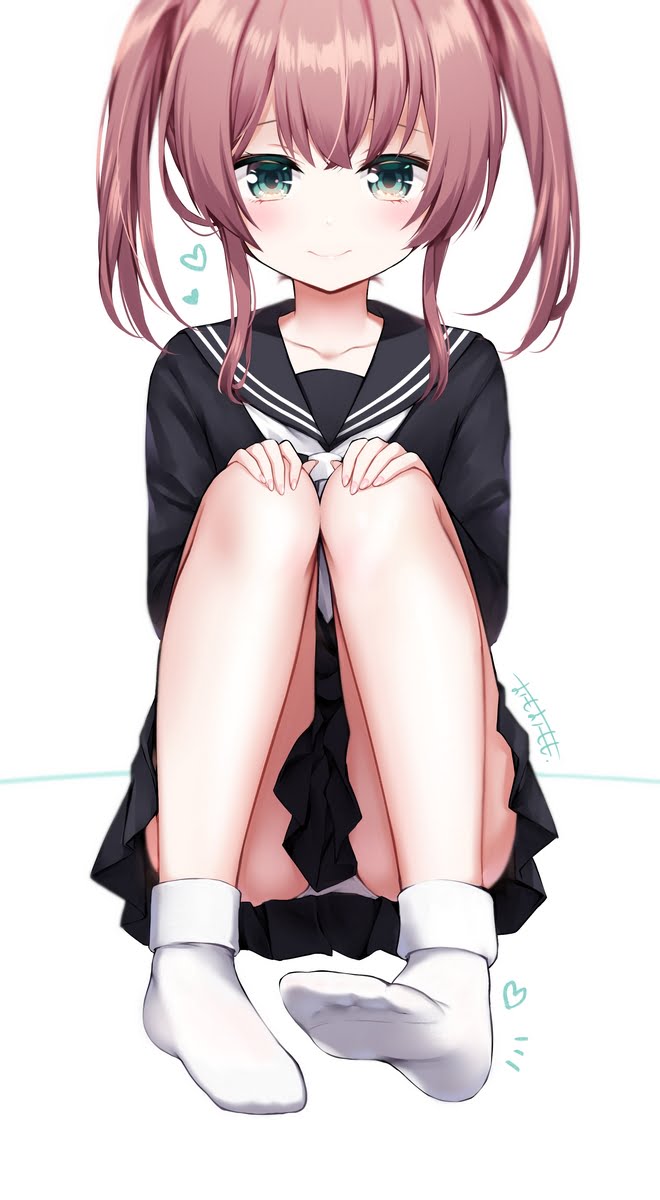 二次ロリ少女が座ったりしゃがんだりしてパンチラしてるロリしゃがみパンチラ二次エロ画像-4