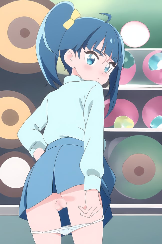 二次ロリ少女がおパンツ脱ぎ掛けてる姿がエッチ過ぎてたまらない二次エロ画像-6