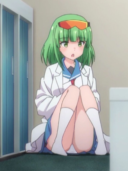 二次ロリ少女の正面しゃがみパンチラはいつ見てもうれしいし癒されるしゃがパンロリ二次エロ画像-5