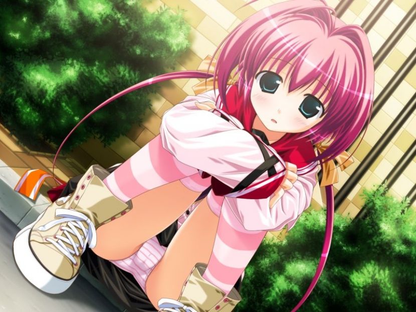 二次ロリ少女の正面しゃがみパンチラはいつ見てもうれしいし癒されるしゃがパンロリ二次エロ画像-7