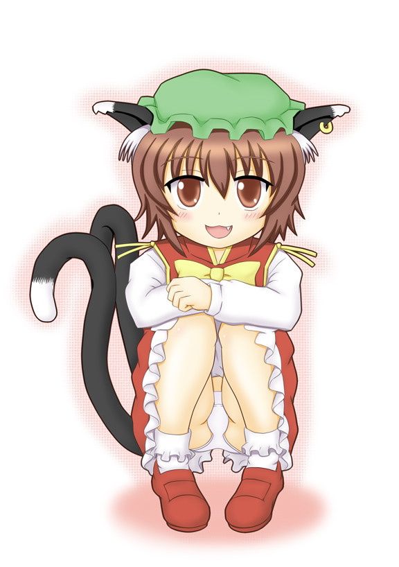 二次ロリ少女の正面しゃがみパンチラはいつ見てもうれしいし癒されるしゃがパンロリ二次エロ画像-14