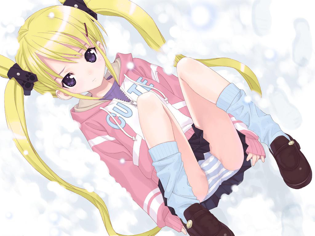 二次ロリ少女の正面しゃがみパンチラはいつ見てもうれしいし癒されるしゃがパンロリ二次エロ画像-18