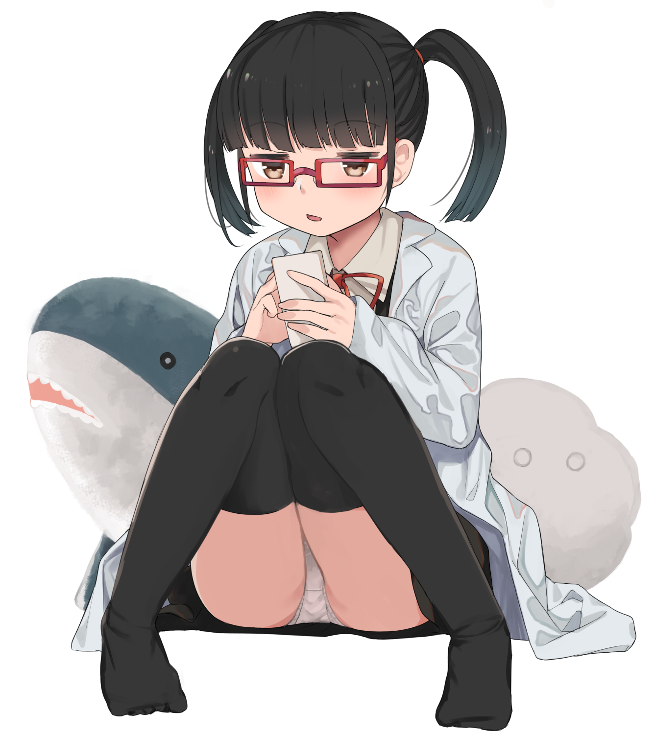 二次ロリ少女の正面しゃがみパンチラはいつ見てもうれしいし癒されるしゃがパンロリ二次エロ画像-28
