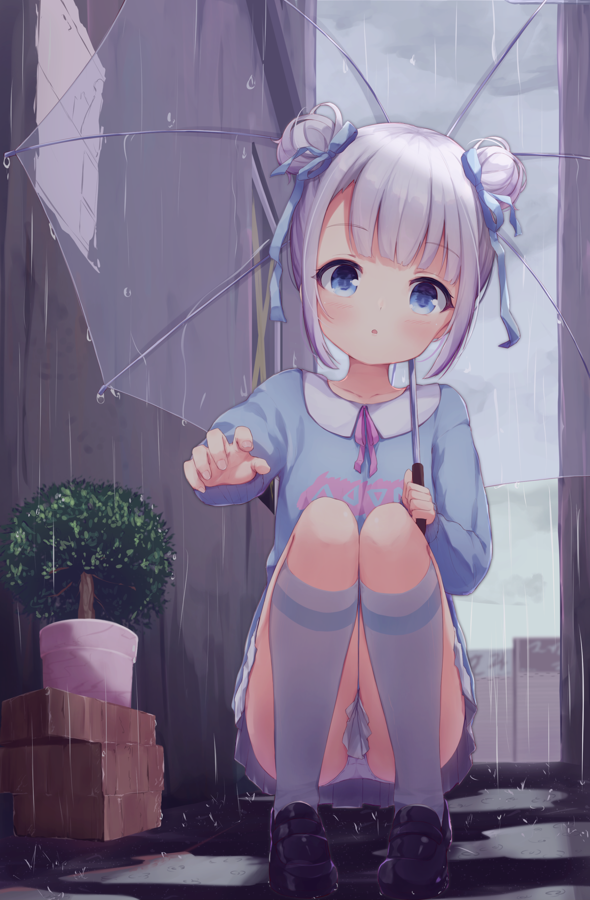 二次ロリ少女の正面しゃがみパンチラはいつ見てもうれしいし癒されるしゃがパンロリ二次エロ画像-39