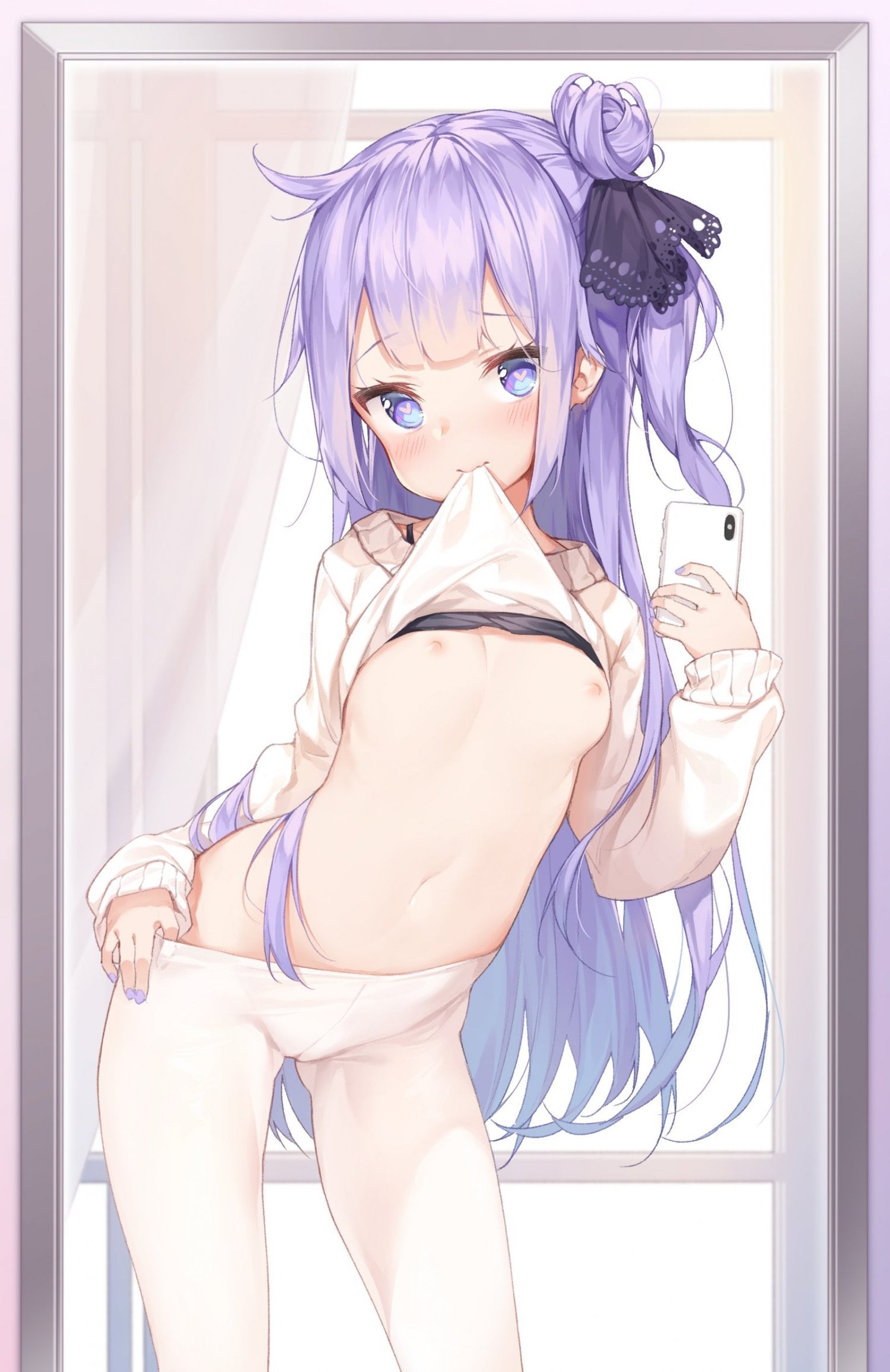 二次ロリ少女がブラ的なパーツをずらしてそのちっぱいが惜しげもなく見える二次エロ画像-29