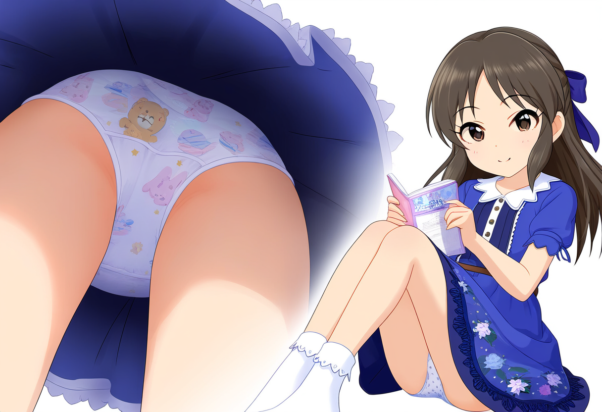 二次ロリ少女の布地大きめな女児ショーツやこどもぱんつに欲情したいロリパンツ二次エロ画像-44