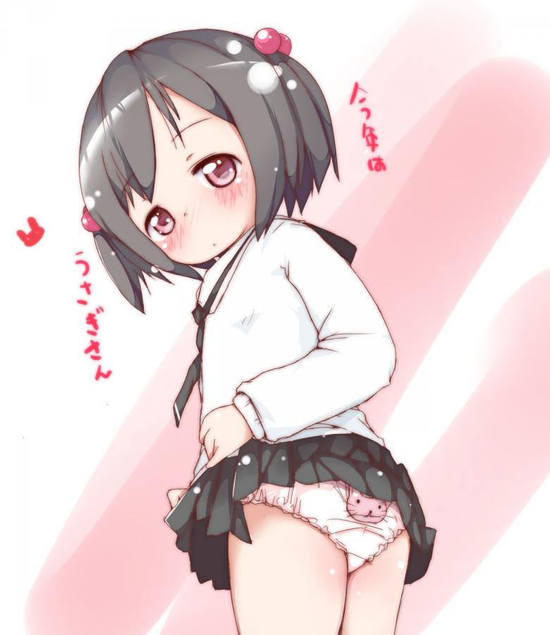 二次ロリ少女というより幼女に近い女の子に似合う女児ショーツ、布地多めパンツのもこもこ質感二次エロ画像-3