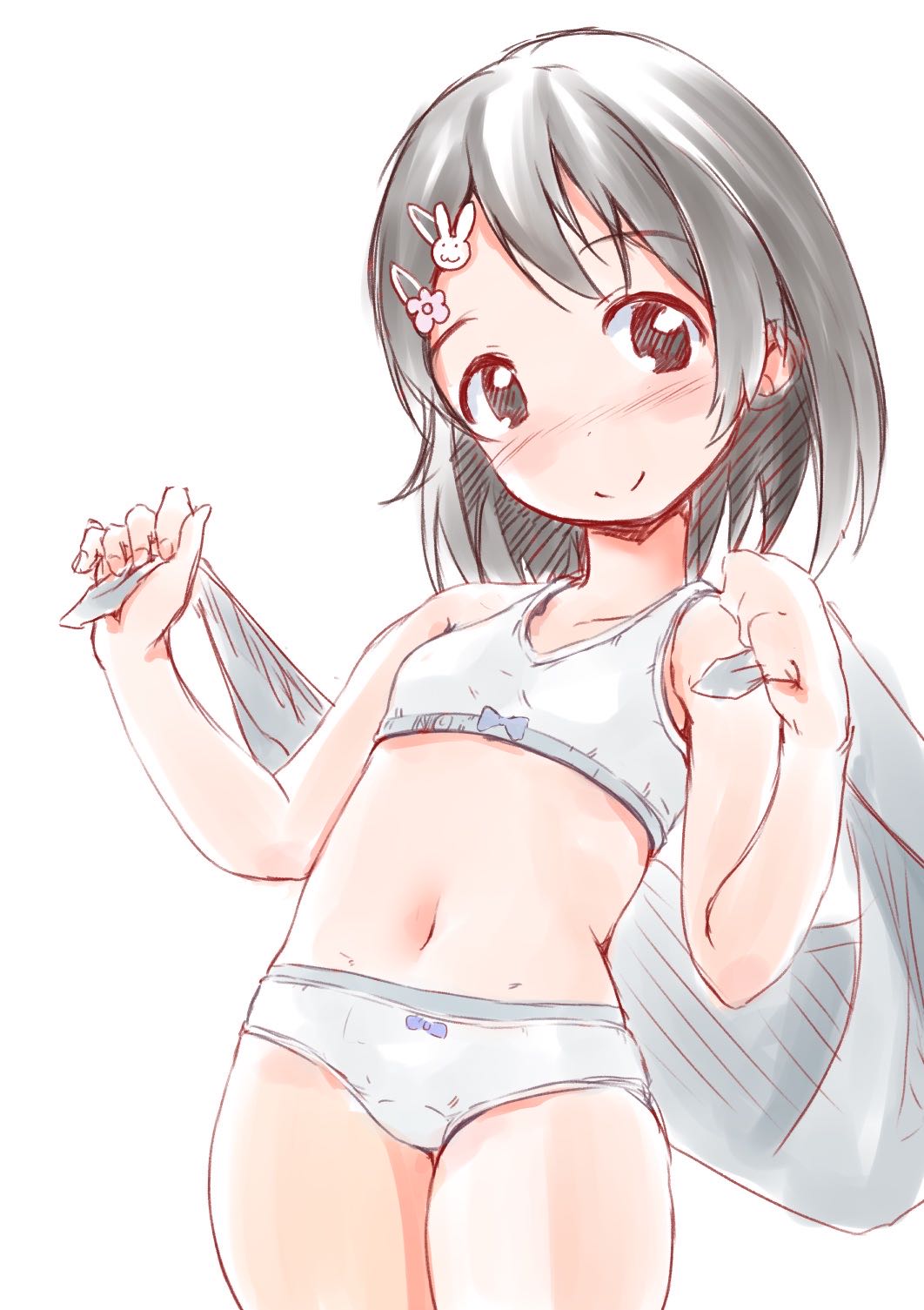 二次ロリ少女のかわいいロリらしいおパンツ姿を楽しむロリパンツ二次エロ画像-14