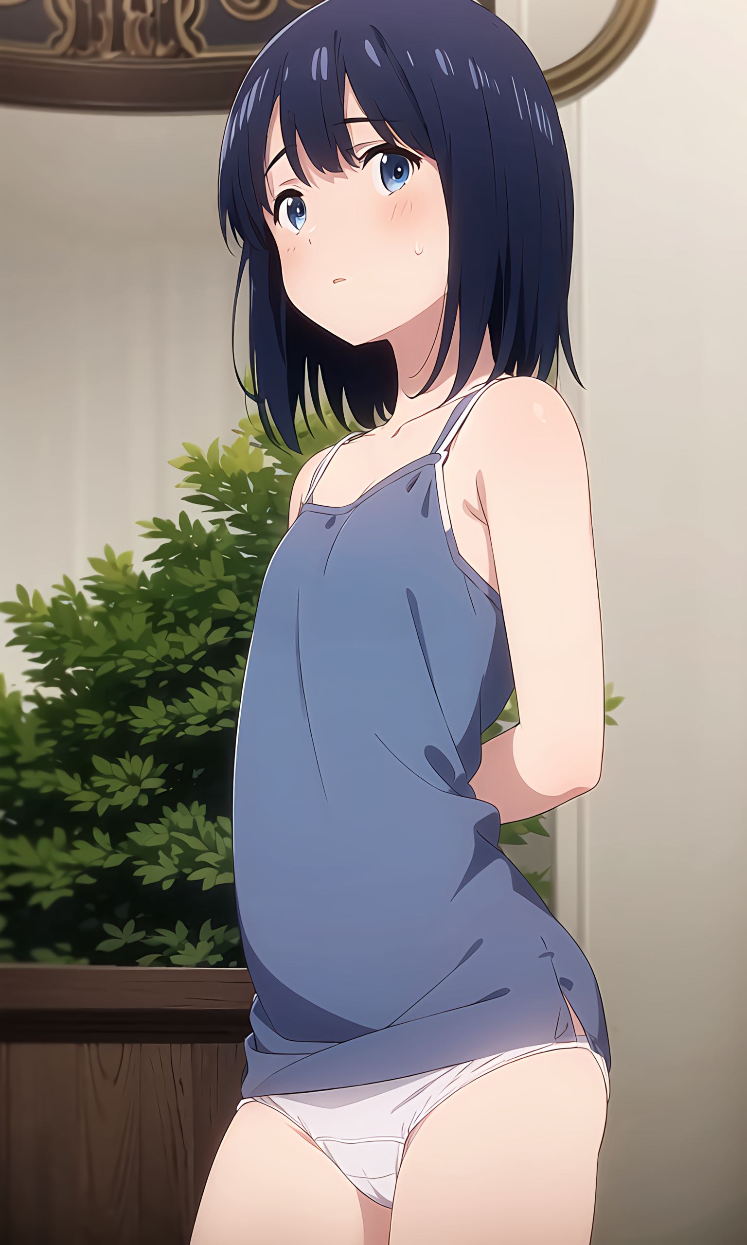 二次ロリ少女のかわいいロリらしいおパンツ姿を楽しむロリパンツ二次エロ画像-24