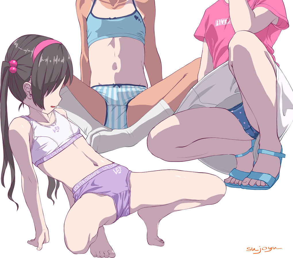 二次ロリ少女のかわいいロリらしいおパンツ姿を楽しむロリパンツ二次エロ画像-36