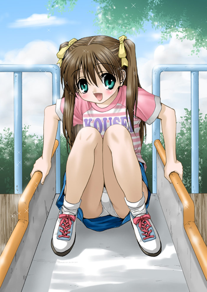 二次ロリ少女のかわいいロリらしいおパンツ姿を楽しむロリパンツ二次エロ画像-39