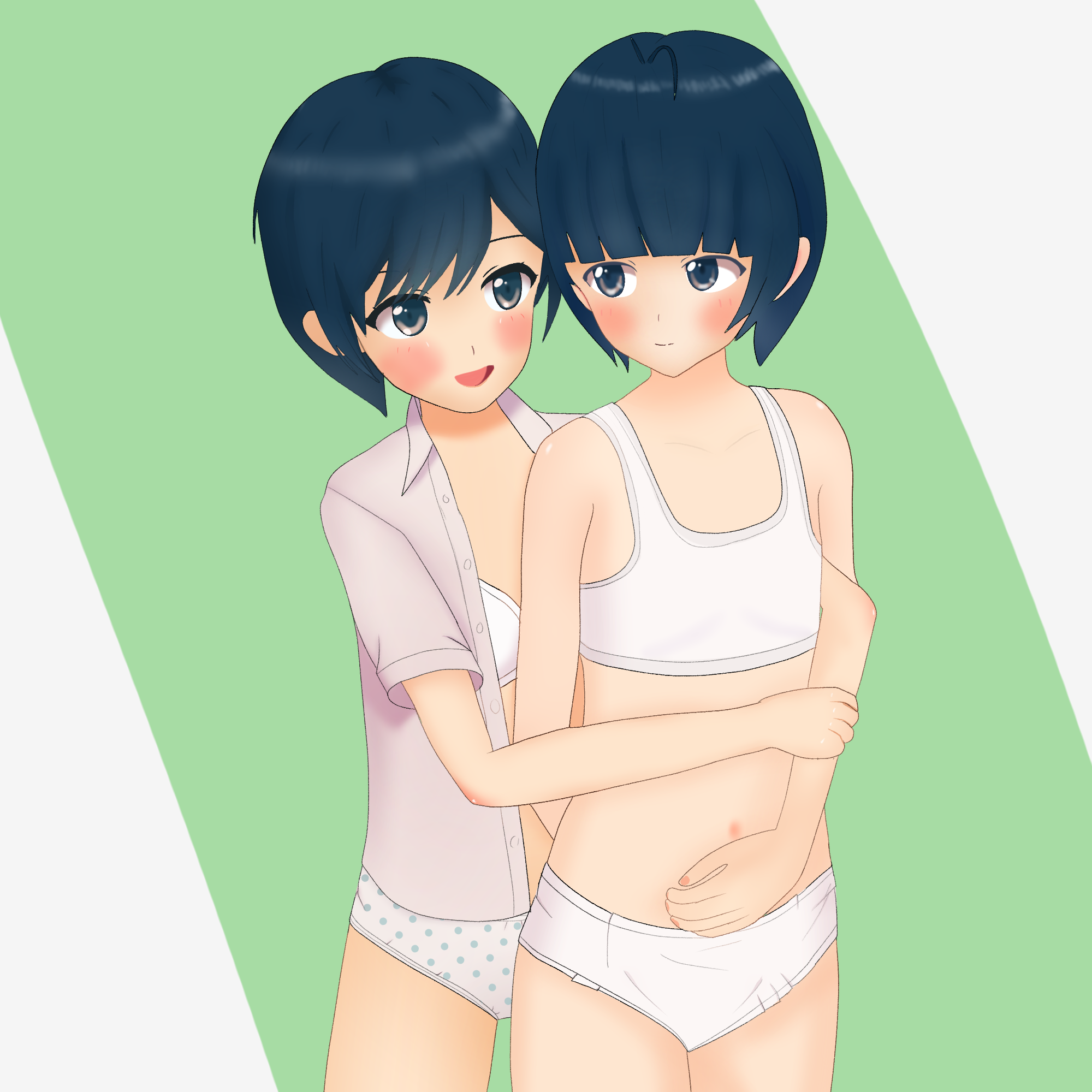 二次ロリ少女のかわいいロリらしいおパンツ姿を楽しむロリパンツ二次エロ画像-44