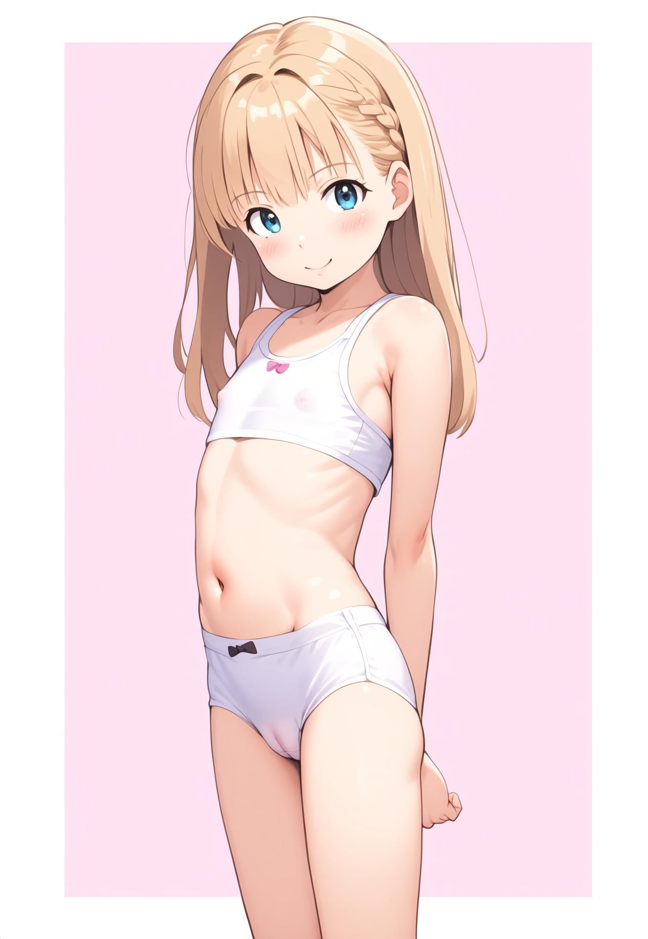 二次ロリ少女のかわいいロリらしいおパンツ姿を楽しむロリパンツ二次エロ画像-46