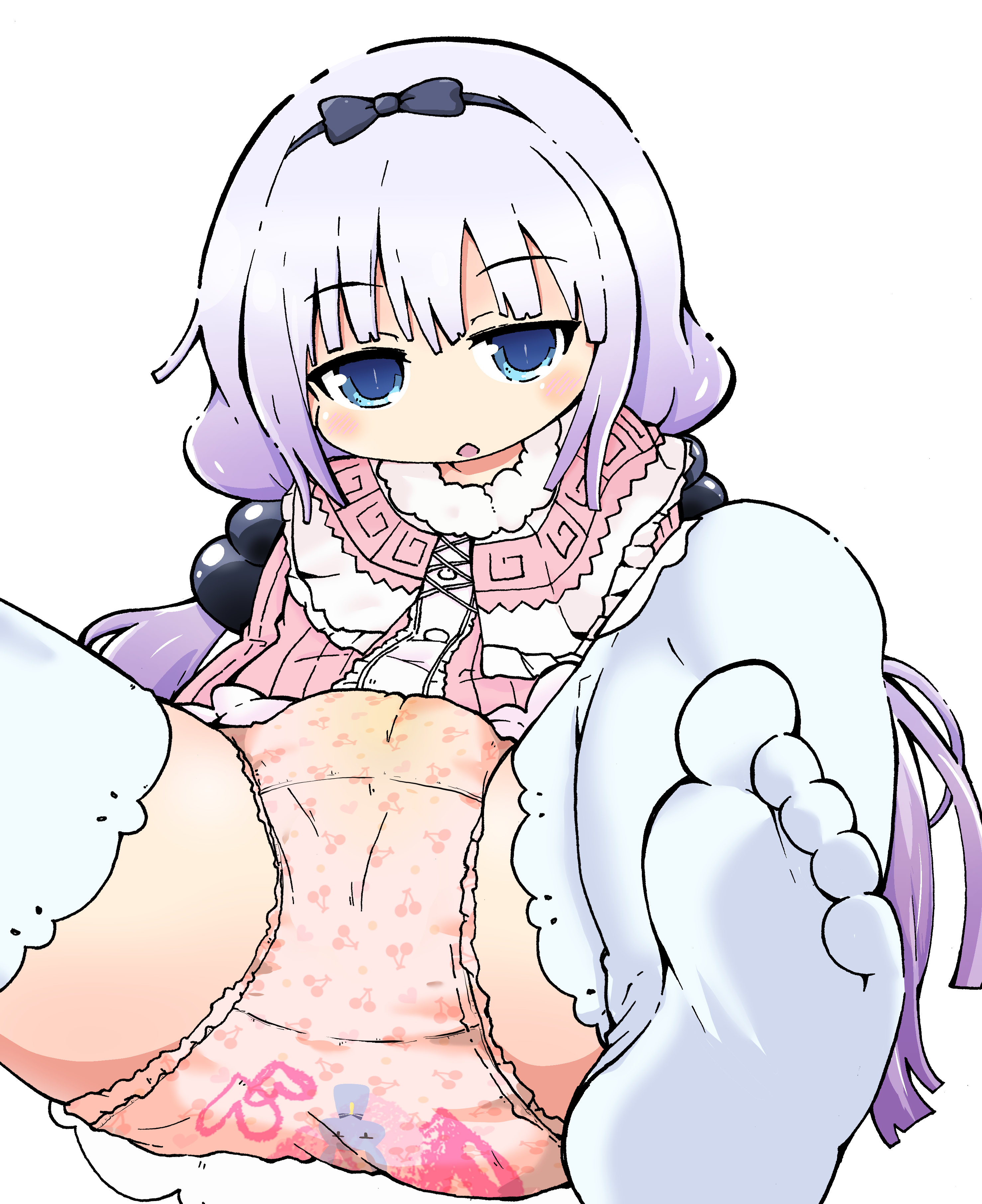 二次ロリ少女のリアリティを感じる汚れが目立たない柄パン女児ショーツの二次エロ画像-1