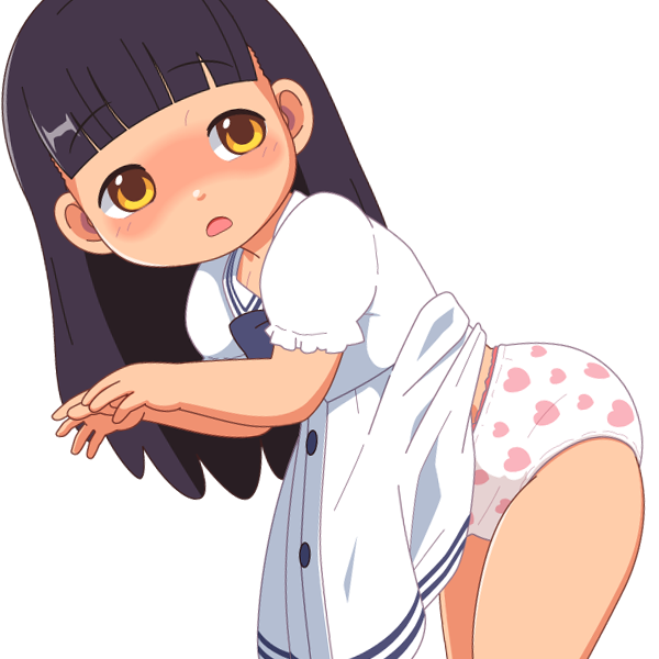 二次ロリ少女のリアリティを感じる汚れが目立たない柄パン女児ショーツの二次エロ画像-7