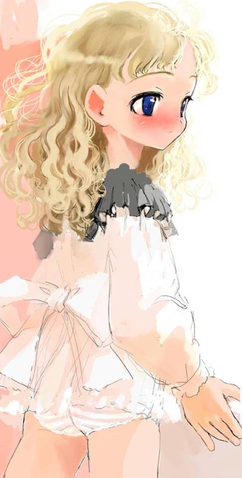 二次ロリパンツ＆女児ショーツを見せてくれるロリの誘惑に即負けそうな二次ロリパンエロ画像-5