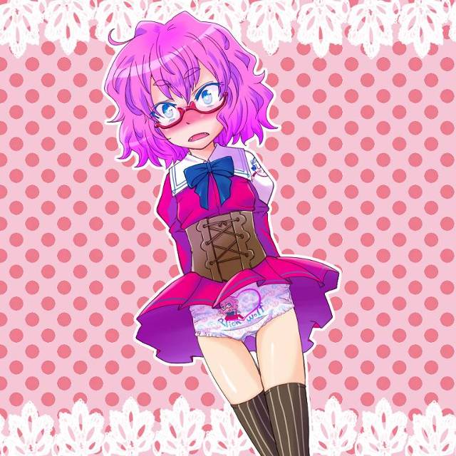 二次ロリパンツ＆女児ショーツを見せてくれるロリの誘惑に即負けそうな二次ロリパンエロ画像-16