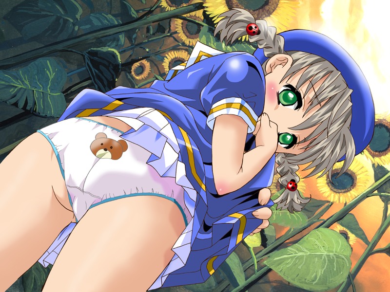 二次ロリパンツ＆女児ショーツを見せてくれるロリの誘惑に即負けそうな二次ロリパンエロ画像-34