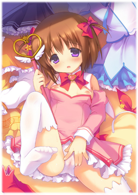 中学年ぐらいまでのJSロリの下着は厚手で清楚な無地の白女児ショーツこそ至高なロリパンツ二次エロ画像-18