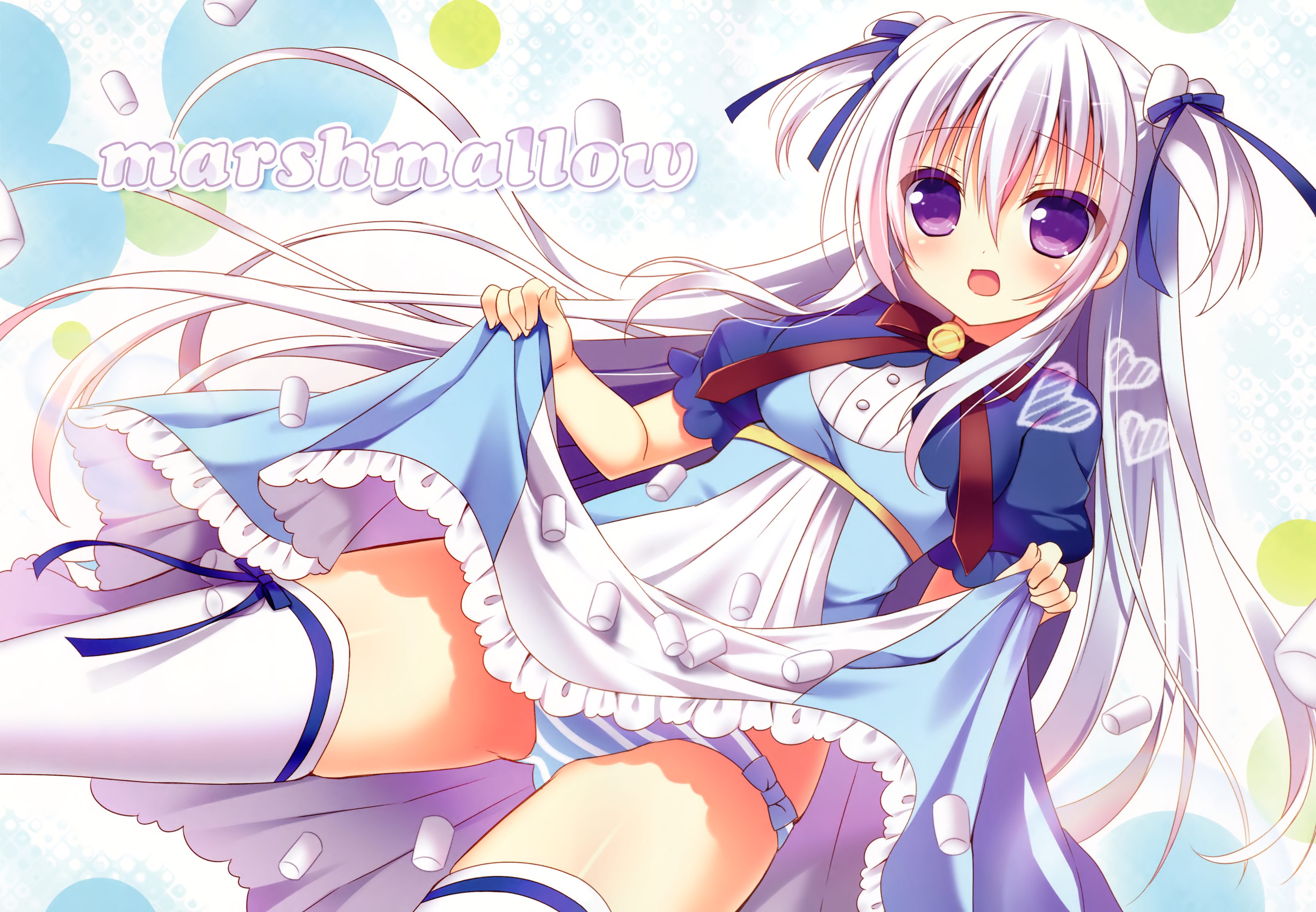 二次ロリ少女の可愛い縞パンが見えちゃうパンチラ！縞パンチラロリ二次エロ画像-38