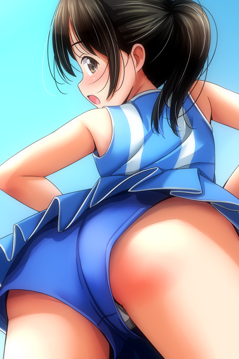 みんな大好き隙間から見えるパンティについ目を奪われる隙パン二次エロ画像-21