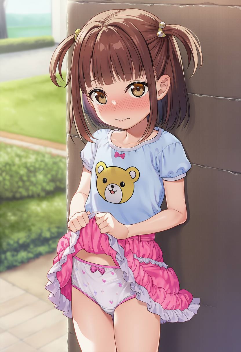 二次ロリ少女のかわいい女児ショーツやジュニアショーツのような厚手布地のおパンツ二次エロ画像-7