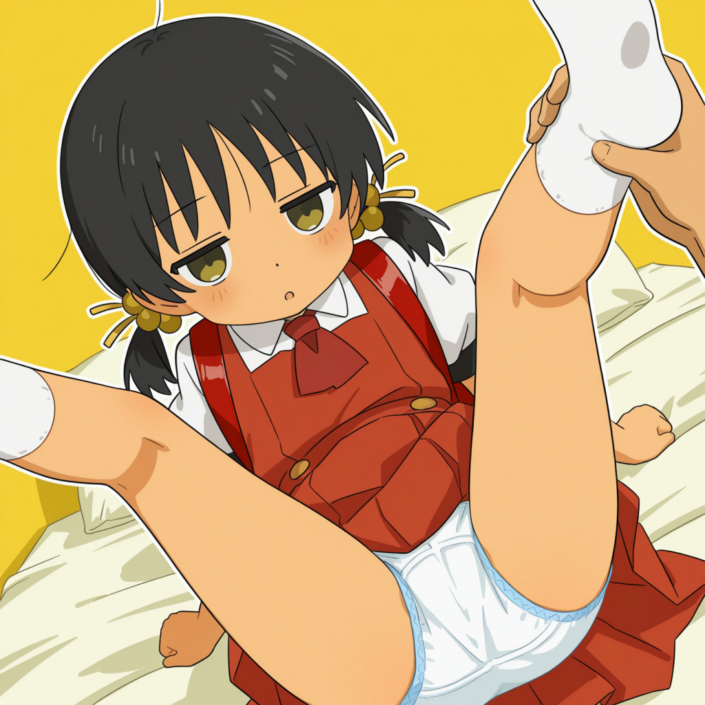 二次ロリ少女のかわいい女児ショーツやジュニアショーツのような厚手布地のおパンツ二次エロ画像-24