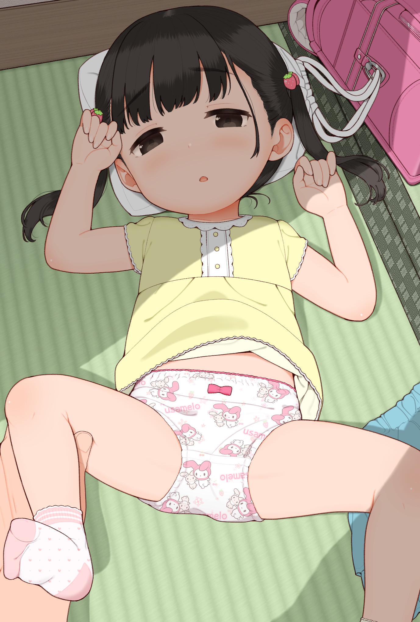 二次ロリ少女のかわいい女児ショーツやジュニアショーツのような厚手布地のおパンツ二次エロ画像-32