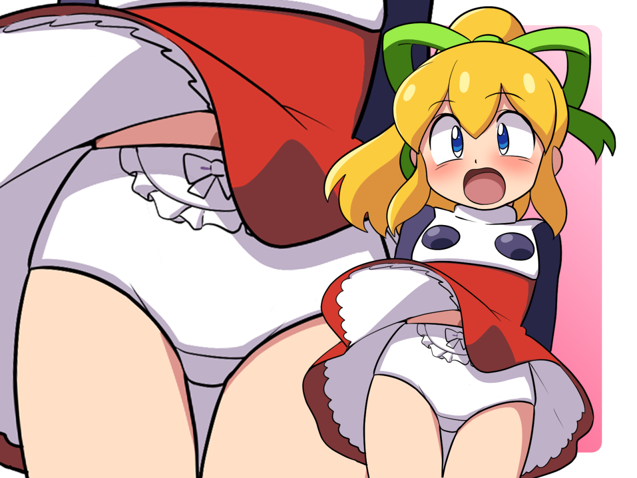 二次ロリ少女のかわいい女児ショーツやジュニアショーツのような厚手布地のおパンツ二次エロ画像-33