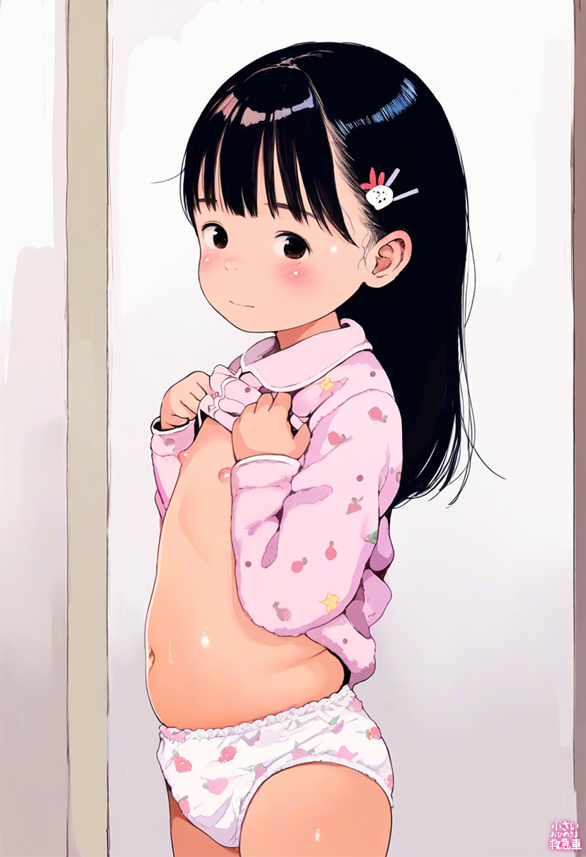 二次ロリ少女のかわいい女児ショーツやジュニアショーツのような厚手布地のおパンツ二次エロ画像-40