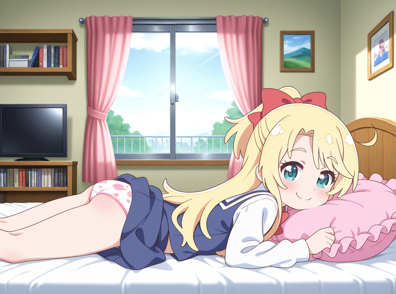 二次ロリ少女のかわいい女児ショーツやジュニアショーツのような厚手布地のおパンツ二次エロ画像-48