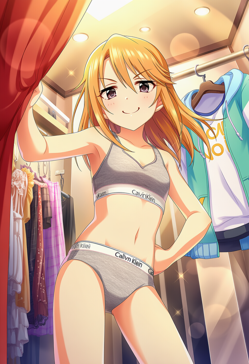 二次ロリ少女のかわいい女児ショーツやジュニアショーツのような厚手布地のおパンツ二次エロ画像-51