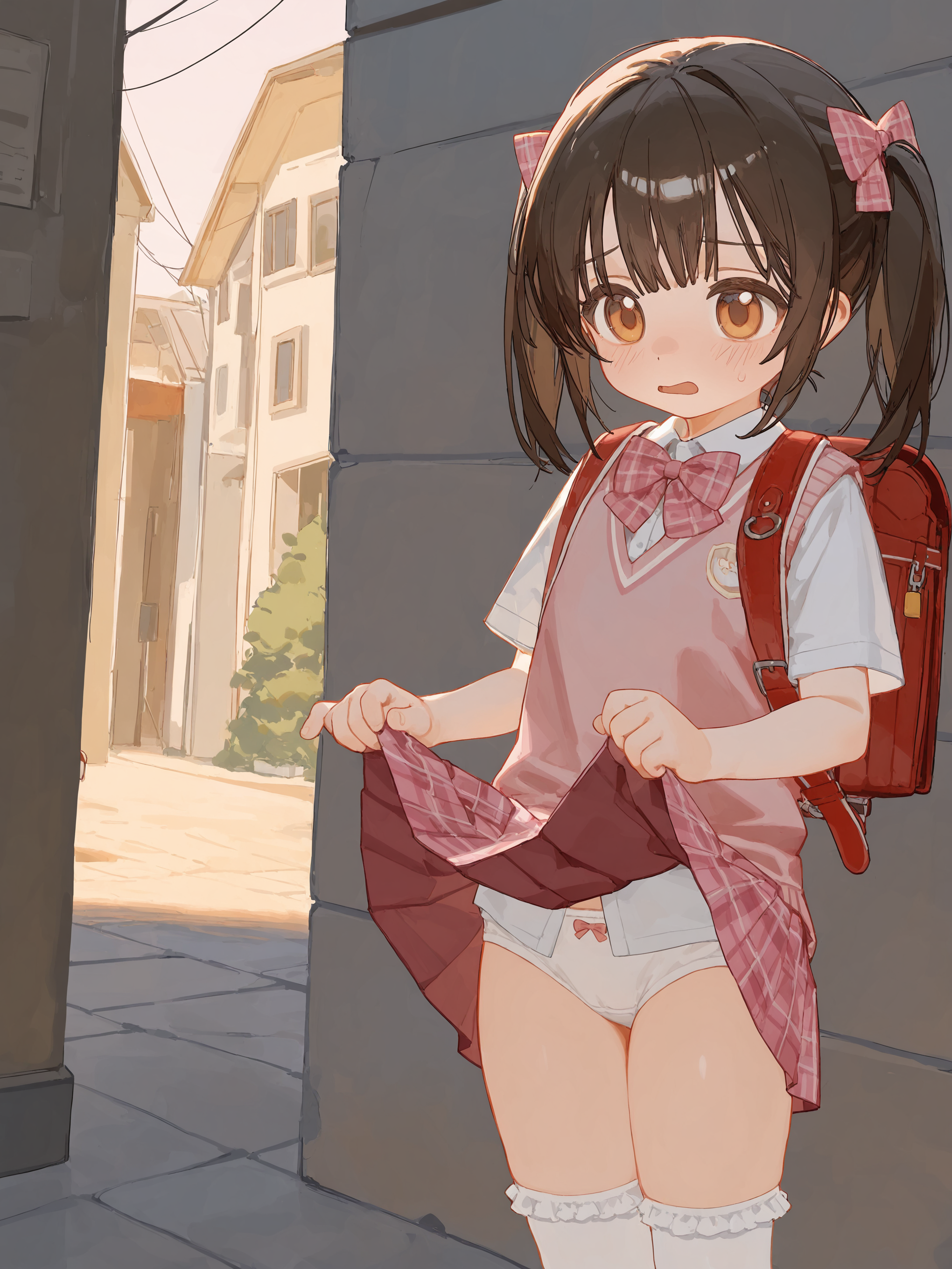 二次ロリ少女のかわいい女児ショーツやジュニアショーツのような厚手布地のおパンツ二次エロ画像-64