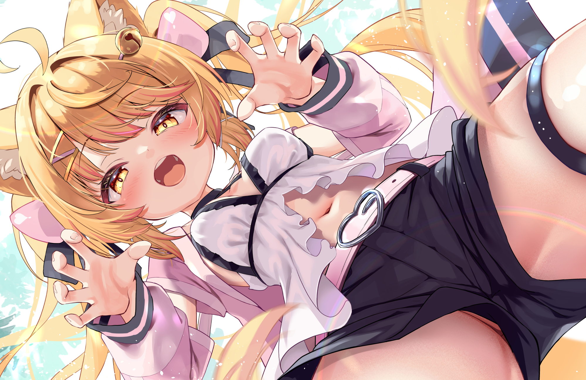 今だとこっちの方が見える事がある二次ロリ少女の隙間パンチラ二次エロ画像-1
