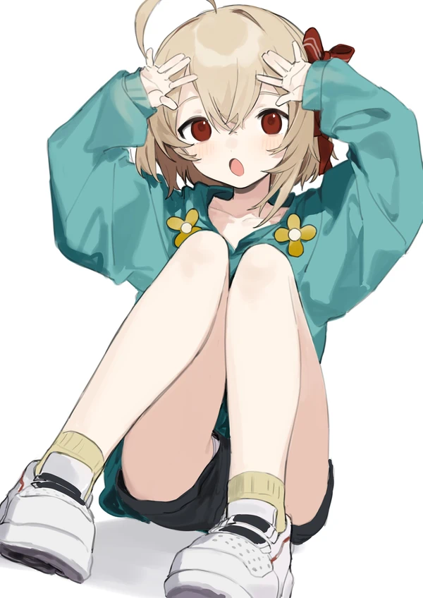 今だとこっちの方が見える事がある二次ロリ少女の隙間パンチラ二次エロ画像-2