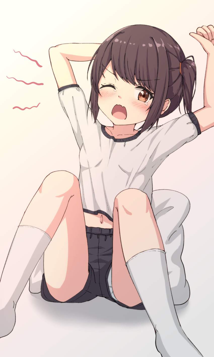 今だとこっちの方が見える事がある二次ロリ少女の隙間パンチラ二次エロ画像-5
