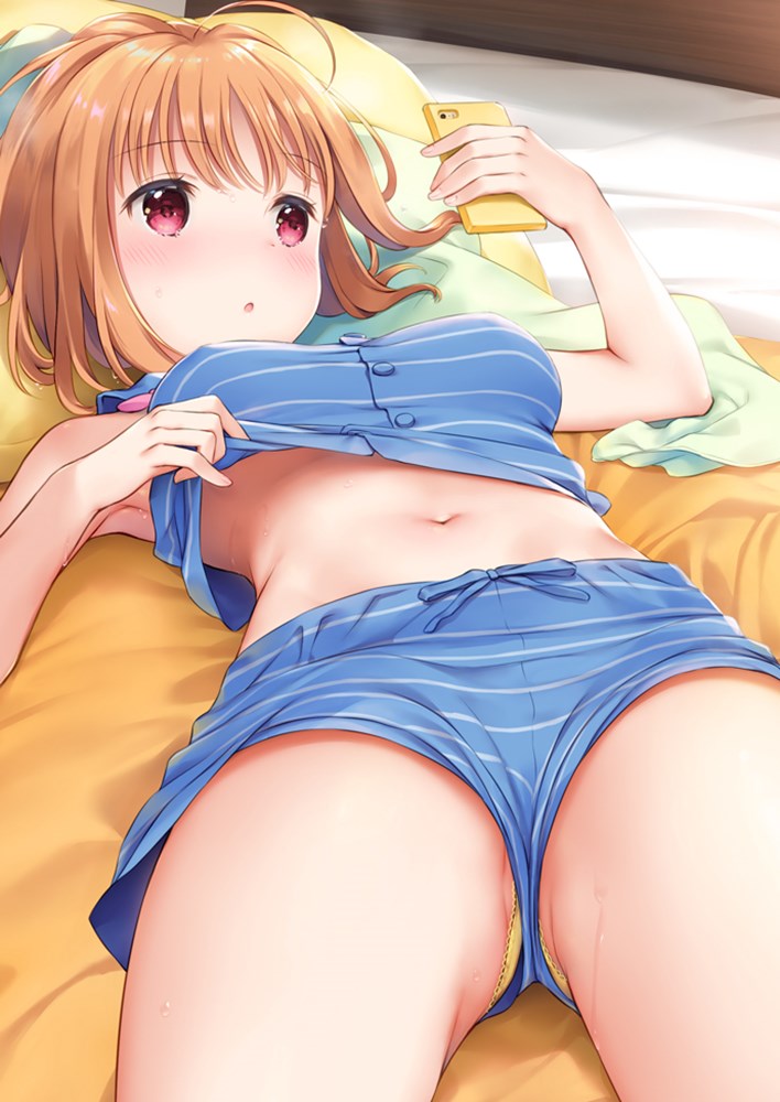 今だとこっちの方が見える事がある二次ロリ少女の隙間パンチラ二次エロ画像-12
